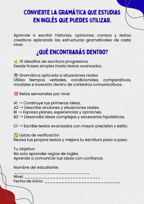 Qué encontrarás dentro del Writing Challenge