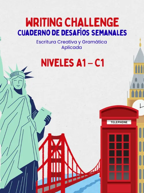 Portada del cuaderno de desafíos de escritura